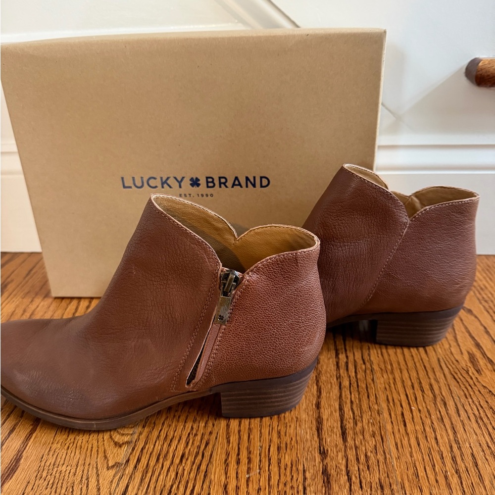 Lucky Brand Women's Tan Ankle Booties